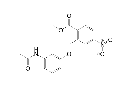 2-(3-Acetylaminophenoxymethyl)-4-nitrobenzoic acid methyl ester