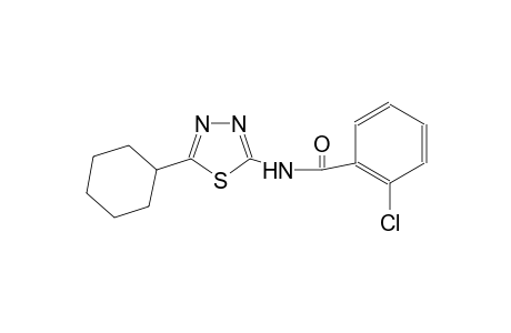 2-chloro-N-(5-cyclohexyl-1,3,4-thiadiazol-2-yl)benzamide
