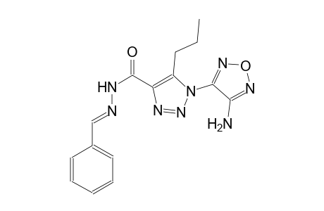 1-(4-amino-1,2,5-oxadiazol-3-yl)-N'-[(E)-phenylmethylidene]-5-propyl-1H-1,2,3-triazole-4-carbohydrazide