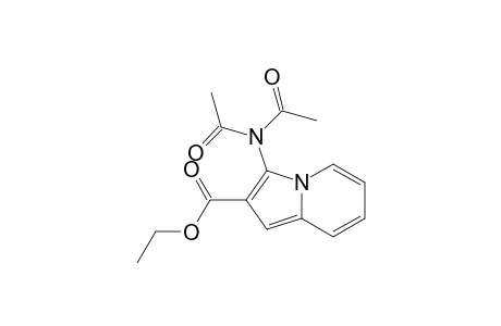 2-Indolizinecarboxylic acid, 3-(diacetylamino)-, ethyl ester