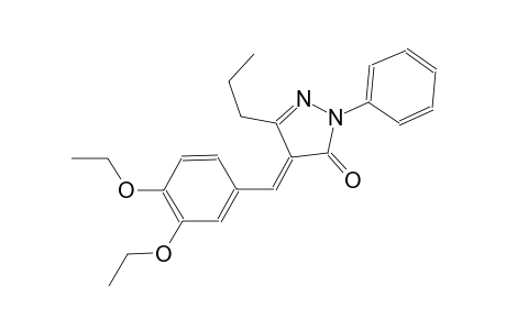 (4E)-4-(3,4-diethoxybenzylidene)-2-phenyl-5-propyl-2,4-dihydro-3H-pyrazol-3-one