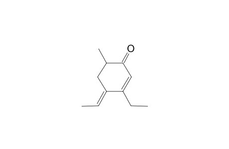 (E)-3-Ethyl-6-methyl-4-ethylidene-2-cyclohexen-1-one