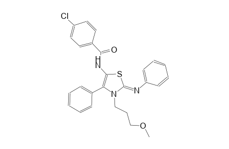 benzamide, 4-chloro-N-[(2Z)-2,3-dihydro-3-(3-methoxypropyl)-4-phenyl-2-(phenylimino)thiazolyl]-