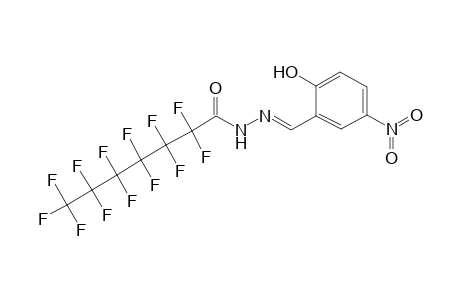 2,2,3,3,4,4,5,5,6,6,7,7,7-Tridecafluoro-N'-[(E)-(2-hydroxy-5-nitrophenyl)methylidene]heptanohydrazide