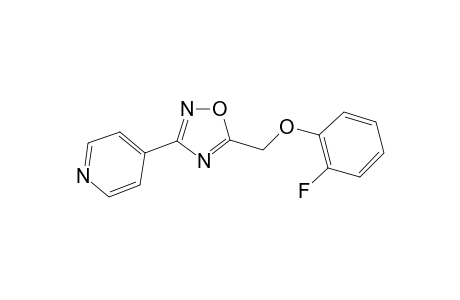 4-{5-[(2-fluorophenoxy)methyl]-1,2,4-oxadiazol-3-yl}pyridine