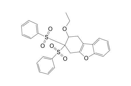 3,3-BIS-(PHENYLSULFONYL)-2-ETHOXY-1,2,3,4-TETRAHYDRODIBENZOFURAN