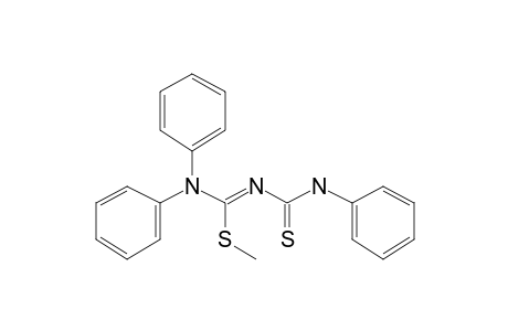 Thiourea, 1-phenyl-3-[(methylthio)-(diphenylamino)methylidene]-