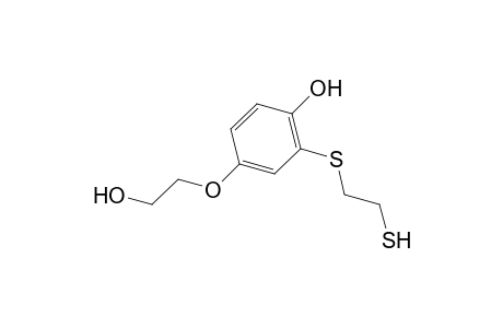 4-(2-Hydroxyethoxy)-2-[(2-sulfanylethyl)sulfanyl]phenol