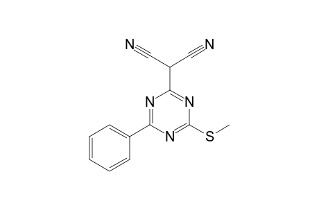 2-(4-Methylsulfanyl-6-phenyl-1,3,5-triazin-2-yl)propanedinitrile