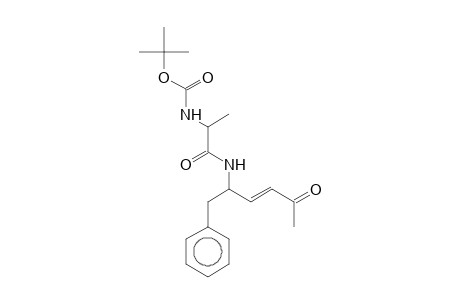 3-Hexen-2-one, (5S)-5-[(t-butoxycarbonyl-(R)-alanyl)amino]-6-phenyl-