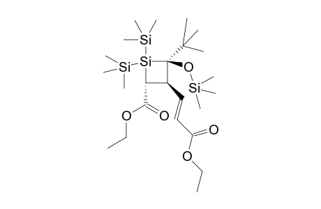 Ethyl 4-tert-butyl-3-(3-ethoxy-3-oxoprop-1-enyl)-1,1-bis(trimethylsilyl)-4- (trimethylsilyloxy)siletane-2-carboxylate
