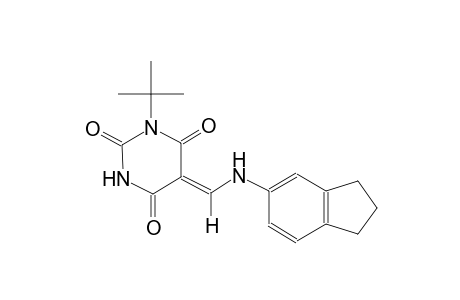(5Z)-1-tert-butyl-5-[(2,3-dihydro-1H-inden-5-ylamino)methylene]-2,4,6(1H,3H,5H)-pyrimidinetrione