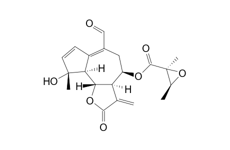 8.beta.-(2',3'-epoxy-2'-methylbutanoxy)-4.alpha.-hydroxy-14-oxo-5.alpha.H,6.beta.H,7.alpha.H-guai-1(10),2,11(13)-triene-6,12-olide
