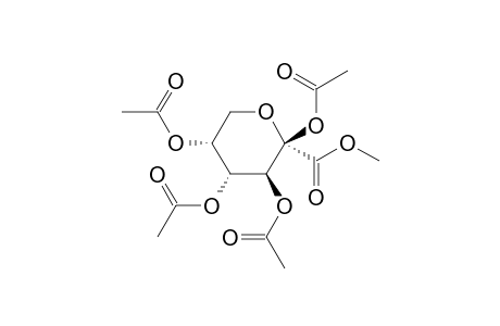(2R,3S,4R,5R)-2,3,4,5-tetraacetoxytetrahydropyran-2-carboxylic acid methyl ester