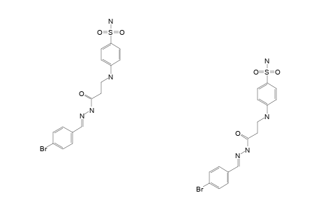 4-[[2-[N'-(4-BROMOPHENYL)-METHYLIDENE]-HYDRAZINECARBONYL]-ETHYL]-AMINO]-BENZENE-1-SULFONAMIDE