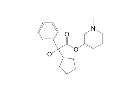 1-Methyl-3-piperidyl cyclopentylphenylglycolate