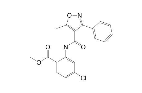 4-CHLORO-N-[(5-METHYL-3-PHENYL-4-ISOXAZOLYL)CARBONYL]ANTHRANILICACID, METHYL ESTER