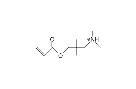 Propenoic acid, 3-dimethylammonio-2,2-dimethyl-propyl ester cation