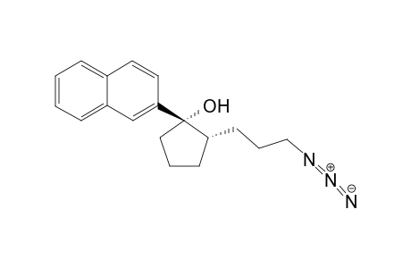 (1R*,2R*)-1-(.abeta.-Naphthyl)-2-(3-azidopropyl)cyclopentan-1-ol