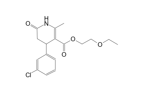 3-pyridinecarboxylic acid, 4-(3-chlorophenyl)-1,4,5,6-tetrahydro-2-methyl-6-oxo-, 2-ethoxyethyl ester