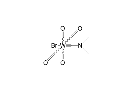 trans-Bromo-tetracarbonyl(diethylamino-carbyne)tungsten