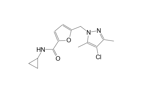 5-[(4-chloro-3,5-dimethyl-1H-pyrazol-1-yl)methyl]-N-cyclopropyl-2-furamide