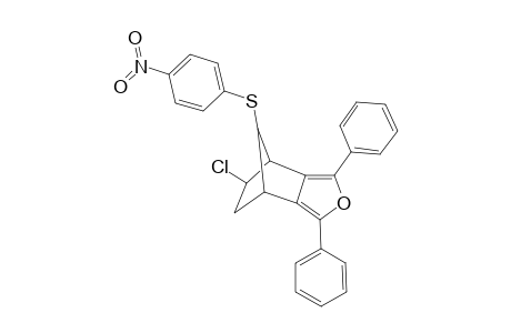 5-exo-Chloro-4,5,6,7-tetrahydro-4,7-methano-8-anti-(4-nitrophenylthio)-1,3-diphenylisobenzofuran