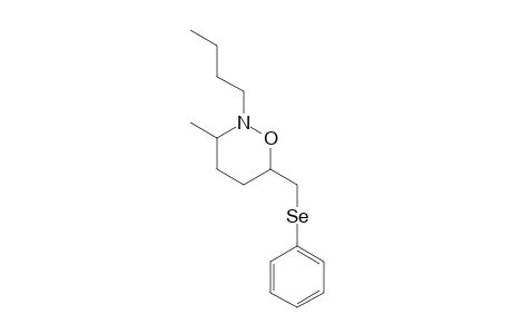 3,4,5,6-Tetrahydro-2-butyl-3-methyl-6-[(phenylseleno)methyl]-2H-1,2-oxazine isomer