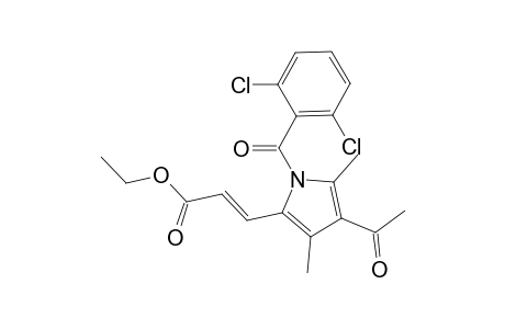 Ethyl (2E)-3-[4-acetyl-1-(2,6-dichlorobenzoyl)-3,5-dimethyl-1H-pyrrol-2-yl]-2-propenoate
