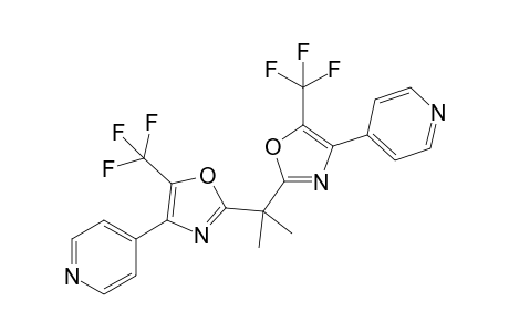 2-[1-methyl-1-[4-(4-pyridyl)-5-(trifluoromethyl)oxazol-2-yl]ethyl]-4-(4-pyridyl)-5-(trifluoromethyl)oxazole