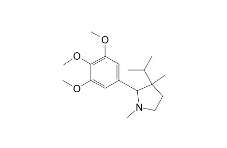 Pyrrolidine, 1,3-dimethyl-3-(1-methylethyl)-2-(3,4,5-trimethoxyphenyl)-, cis-