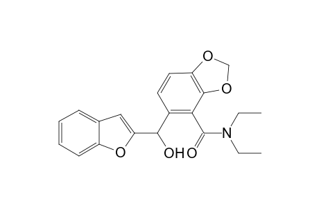 Benzo[b]furan-2-yl(3,4-methylenedioxy-2,N,N-diethylcarboxamidaphenyl)carbinol