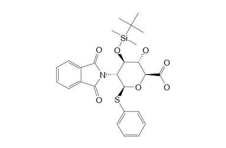 PHENYL-3-O-TERT.-BUTYLDIMETHYLSILYL-2-DEOXY-2-PHTHALIMIDO-1-THIO-BETA-D-GLUCOPYRANOSIDURONIC-ACID