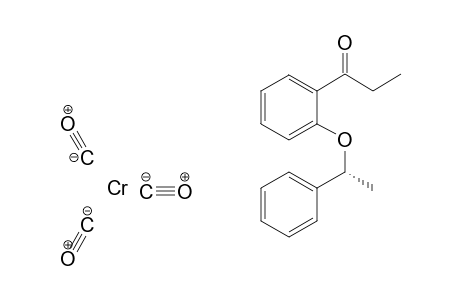 (1pR,.alpha.S)-[1-(.alpha.-Methylbenzyloxy)-2-propanoylbenzene]tricarbonylchromium(0)