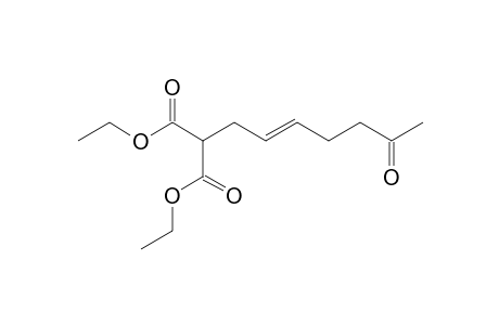(E)-Diethyl 2-(6-oxohept-2-enyl)malonate