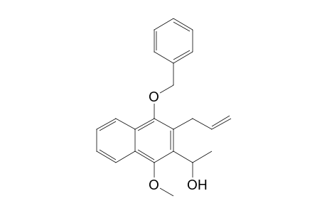 1-(1-Methoxy-4-phenylmethoxy-3-prop-2-enyl-2-naphthalenyl)ethanol