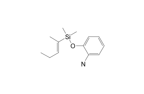 Benzenamine, 2-[[dimethyl(1-methyl-1-butenyl)silyl]oxy]-, (E)-