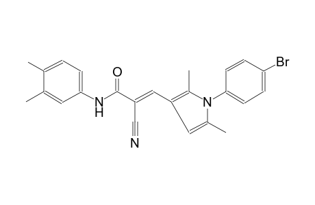 2-propenamide, 3-[1-(4-bromophenyl)-2,5-dimethyl-1H-pyrrol-3-yl]-2-cyano-N-(3,4-dimethylphenyl)-, (2E)-