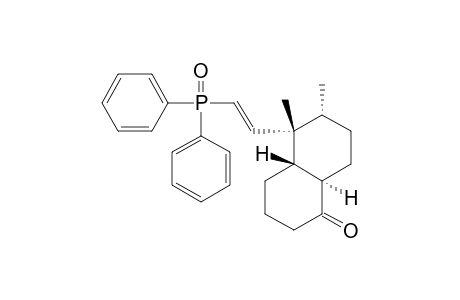 (4aS*,5R*,6R*,8aR*)-3,4,4a,5,6,7,8,8a-Octahydro-5-[(E)-2-(diphenylphosphoryl)ethenyl]-5,6-dimethyl-1(2H)-naphthalenone