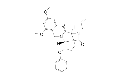(+)-(1S,2S,5S)-6-Allyl-8-(2,4-dimethoxybenzyl)-2-phenoxy-6,8-diazabicyclo[3.2.2]nonane-7,9-dione