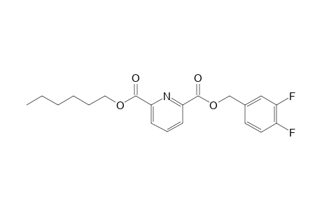 2,6-Pyridinedicarboxylic acid, 3,4-difluorobenzyl hexyl ester