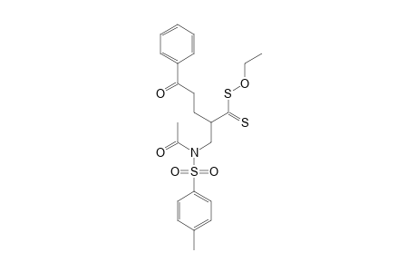 DITHIOCARBONIC-ACID-S-(1-[[ACETYL-(TOLUENE-4-SULFONYL)-AMINO]-METHYL]-4-OXO-4-PHENYLBUTYL)-ESTER-O-ETHYLESTER