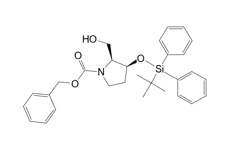 (2S,3S)-N-(Benzyloxycarbonyl)-2-(hydroxymethyl)-3-(tert-butyldiphenylsiloxy)pyrrolidine