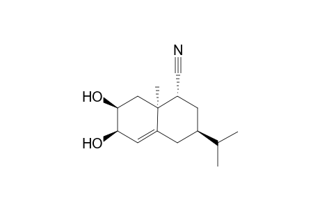 cis-(6R,7S)-Diydroxy-(3R)-isopropyl-(8aS)-methyl-1,2,3,4,6,7,8,8a-octahydronaphthalene-(1R)-carbonitrile