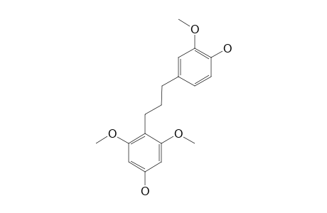 GRIFFITHANE_E;1-(4-HYDROXY-2,6-DIMETHOXYPHENYL)-3-(4-HYDROXY-3-METHOXYPHENYL)-PROPANE