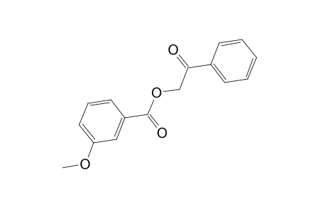 Benzoic acid, 3-methoxy-, 2-oxo-2-phenylethyl ester