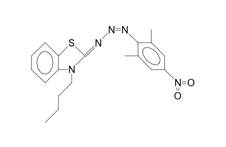 (Z)-3-(3-Butyl-benzothiazolin-2-ylidene)-1-(2,6-dimethyl-4-nitro-phenyl)-triazene