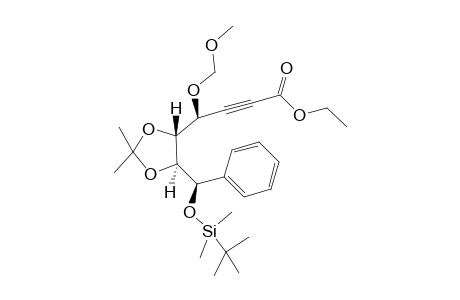 (7R,4S)-Ethyl 7-tert-Butyldimethylsiloxy-7-phenyl-5S,6S-O-isopropylidene-)-4-O-methoxymethylheptyn-2-oate
