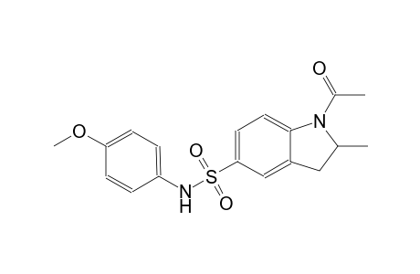 1-acetyl-N-(4-methoxyphenyl)-2-methyl-5-indolinesulfonamide