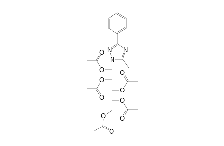 5-Methyl-1-(1,2,3,4,5-penta-O-acetyl-D-manno-pentitol-1-yl)-3-phenyl-1H-1,2,4-triazole